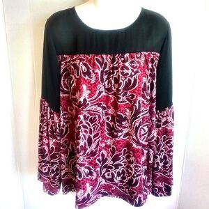 Womens NWOT MICHAEL KORS Beautiful FloralBlouse Size M